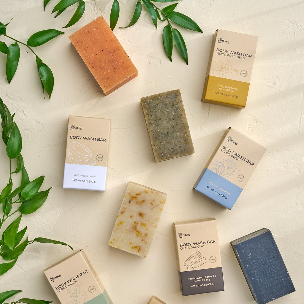 Natural body wash bars