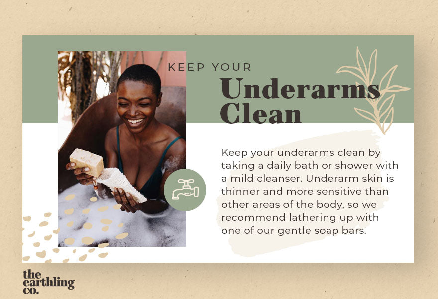 keep your underarms clean