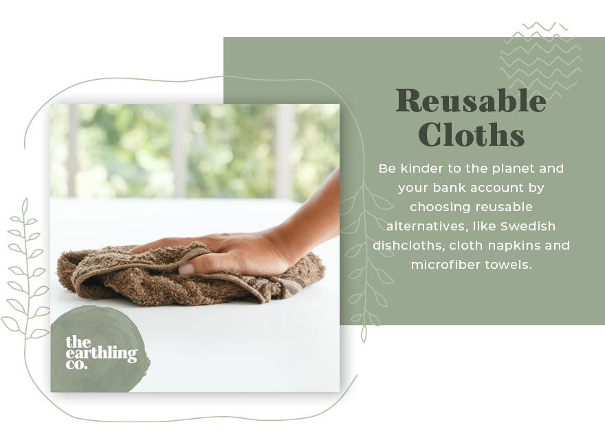 reusable cloths cleaning alternatives