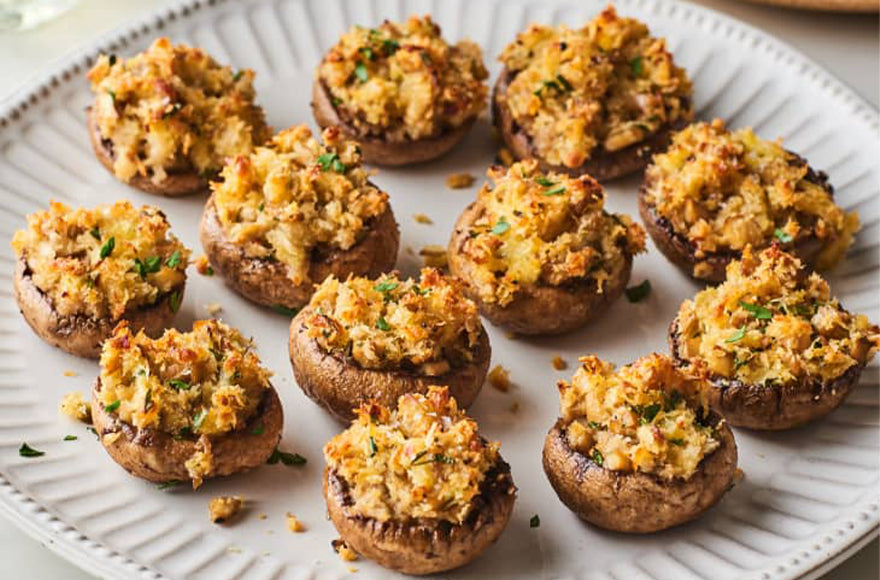 Vegan Stuffed Mushrooms Recipe